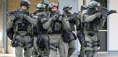 SWAT team operation